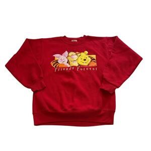 Vintage Hanes Womens Small 90s Y2k Disney Winnie the Pooh Graphic Crewneck